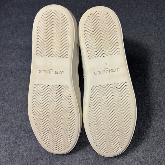 J/SLIDES Sneaker Shoe Womens size 8 Aghast Leather High Top Buckle Grunge - Picture 6 of 10